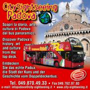 Pubblicità rivista CitySightseeing Padova (tour turistico in autobus per la città)